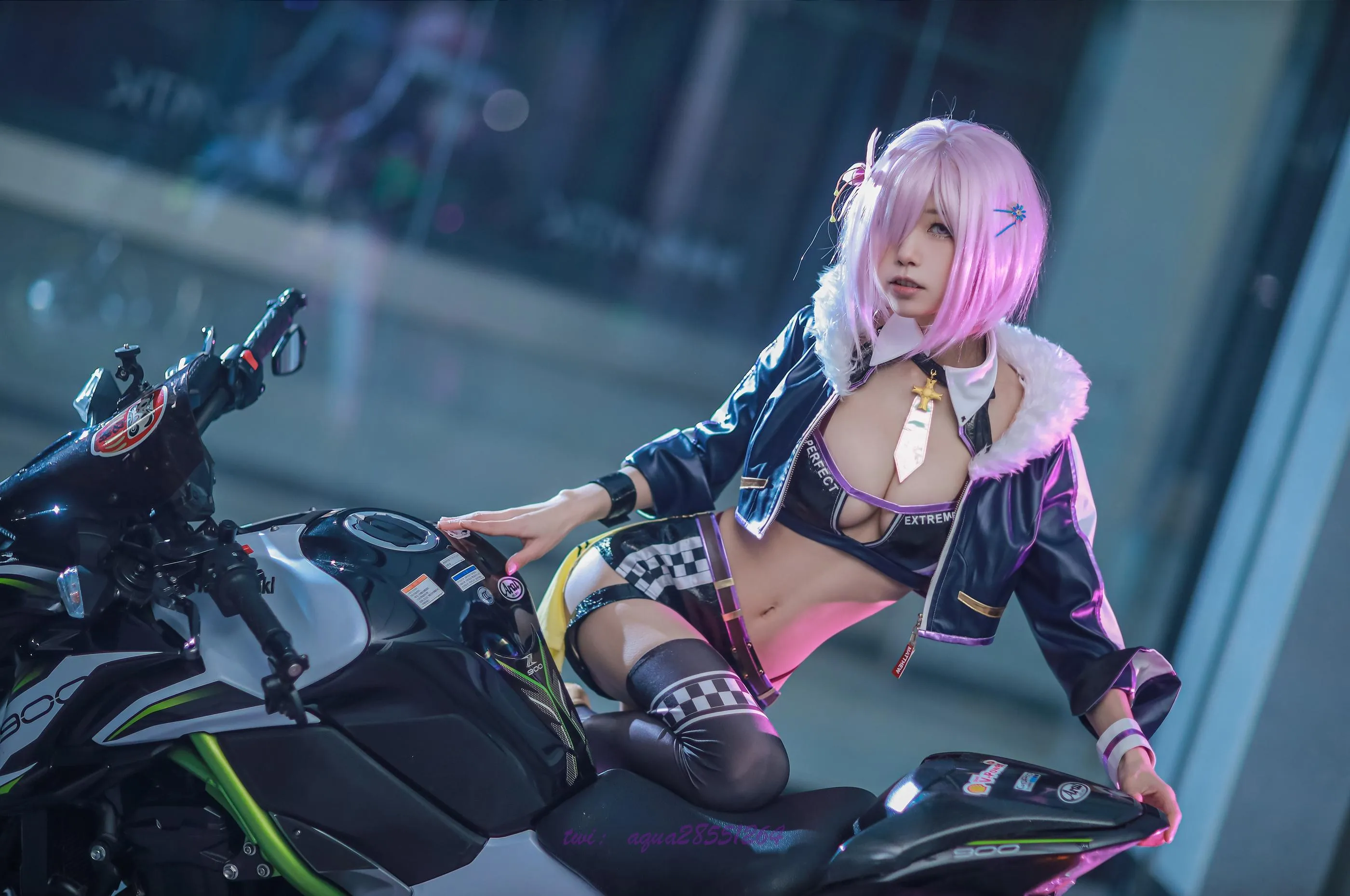 水淼Aqua – NO.97 玛修-同人机车装 [38P]插图7